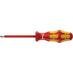 Wera - #1 Point, 6" Blade Length Insulated Screwdriver - 305mm OAL - Americas Industrial Supply