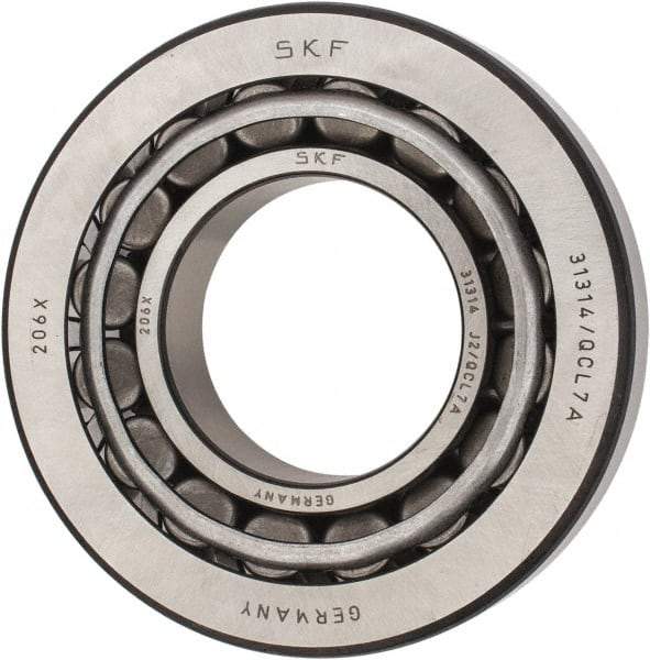 SKF - 70mm Bore Diam, 150mm OD, 38mm Wide, Tapered Roller Bearing - 187,000 N Dynamic Load Capacity, 220,000 N Static Load Capacity - Americas Industrial Supply