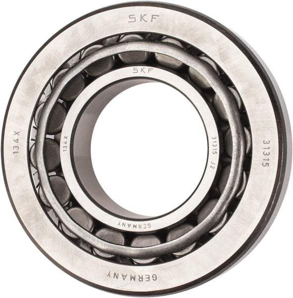 SKF - 75mm Bore Diam, 160mm OD, 40mm Wide, Tapered Roller Bearing - 209,000 N Dynamic Load Capacity, 245,000 N Static Load Capacity - Americas Industrial Supply