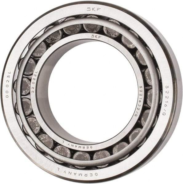 SKF - 80mm Bore Diam, 140mm OD, 35.25mm Wide, Tapered Roller Bearing - 187,000 N Dynamic Load Capacity, 245,000 N Static Load Capacity - Americas Industrial Supply