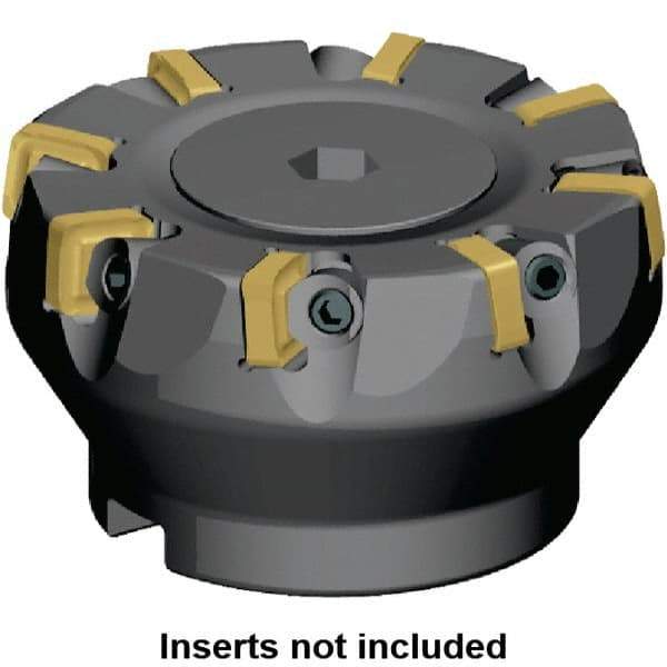 Kennametal - 82mm Cut Diam, 27mm Arbor Hole, 5mm Max Depth of Cut, 6° Indexable Chamfer & Angle Face Mill - 8 Inserts, SNXF 1204... Insert, Right Hand Cut, 8 Flutes, Series KSSR - Americas Industrial Supply