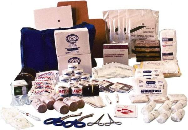 Ability One - 89 Piece, 50 Person, Burn Aid First Aid Kit - Nylon Bag - Americas Industrial Supply