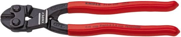 Knipex - 8" OAL, 13/64" Capacity, Bolt Cutter Pliers - Wire Cutter Pliers - Americas Industrial Supply