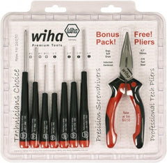 Wiha - 8 Piece Phillips & Slotted Screwdriver Set - Americas Industrial Supply