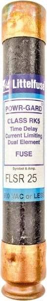 Value Collection - 300 VDC, 600 VAC, 25 Amp, Time Delay General Purpose Fuse - 200 kA Rating - Americas Industrial Supply