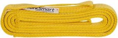 Value Collection - 10' Long x 1" Wide, 3,200 Lb Vertical Capacity, 2 Ply, Polyester Web Sling - 2,500 Lb Choker Capacity, with Eye & Eye (Flat) - Americas Industrial Supply