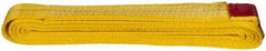 Value Collection - 8' Long x 2" Wide, 6,400 Lb Vertical Capacity, 1 Ply, Polyester Web Sling - 5,000 Lb Choker Capacity, with Endless Sling - Americas Industrial Supply