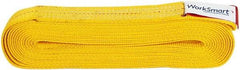 Value Collection - 20' Long x 2" Wide, 6,400 Lb Vertical Capacity, 1 Ply, Polyester Web Sling - 5,000 Lb Choker Capacity, with Endless Sling - Americas Industrial Supply