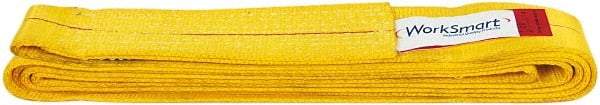 Value Collection - 8' Long x 3" Wide, 8,600 Lb Vertical Capacity, 1 Ply, Polyester Web Sling - 6,900 Lb Choker Capacity, with Endless Sling - Americas Industrial Supply