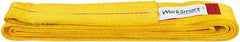 Value Collection - 8' Long x 3" Wide, 8,600 Lb Vertical Capacity, 1 Ply, Polyester Web Sling - 6,900 Lb Choker Capacity, with Endless Sling - Americas Industrial Supply