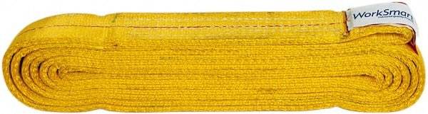 Value Collection - 12' Long x 2" Wide, 12,200 Lb Vertical Capacity, 2 Ply, Polyester Web Sling - 9,800 Lb Choker Capacity, with Endless Sling - Americas Industrial Supply