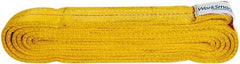 Value Collection - 12' Long x 2" Wide, 12,200 Lb Vertical Capacity, 2 Ply, Polyester Web Sling - 9,800 Lb Choker Capacity, with Endless Sling - Americas Industrial Supply