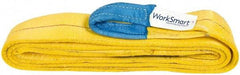 Value Collection - 12' Long x 3" Wide, 8,600 Lb Vertical Capacity, 2 Ply, Polyester Web Sling - 6,900 Lb Choker Capacity, with Eye & Eye (Twisted) - Americas Industrial Supply