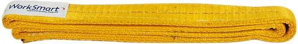 Value Collection - 3' Long x 2" Wide, 9,600 Lb Vertical Capacity, 2 Ply, Nylon Web Sling - 7,700 Lb Choker Capacity, with Endless Sling - Americas Industrial Supply