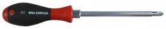 Wiha - #3, 10-11/16" OAL, Demolition Phillips Screwdriver - 6" Blade Length, Ergonomic Handle - Americas Industrial Supply