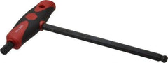 Wiha - 10mm Hex, T-Handle Cushion Grip, Hex Key - 200mm OAL, Metric System of Measurement - Americas Industrial Supply