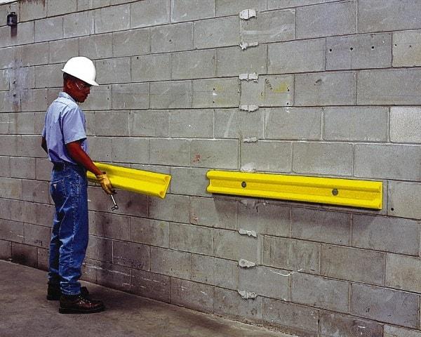 UltraTech - 48" Long, Polyethylene Wall/Surface Protector - Yellow - Americas Industrial Supply