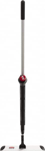 Rubbermaid - Silver Single Sided Spray Mop and Frame Kit - 4.88 Inch Long x 3-3/4 Inch Wide Microfiber Head, 56 Inch Long Handle - Americas Industrial Supply