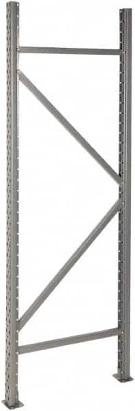 Value Collection - 1,700 Lb Capacity Bulk Storage Adjustable Rack End Kit - 72" High x 24", 36" & 48" Deep, Gray - Americas Industrial Supply