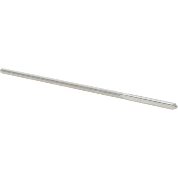 Alvord Polk - 0.101" High Speed Steel 4 Flute Chucking Reamer - Straight Flute, 0.095" Straight Shank, 7/8" Flute Length, 3-1/2" OAL - Americas Industrial Supply