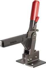 De-Sta-Co - 1,147 Lb Holding Capacity, Vertical Handle, Manual Hold Down Toggle Clamp - 138° Handle Movement, 74° Bar Opening, Solid Bar, Flanged Base, Oxide Finish, Forged Alloy Steel - Americas Industrial Supply