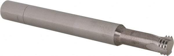 Scientific Cutting Tools - 7/16-20 UNF, 0.34" Cutting Diam, 3 Flute, Solid Carbide Helical Flute Thread Mill - Internal Thread, 0.8" LOC, 3-1/2" OAL, 3/8" Shank Diam - Americas Industrial Supply