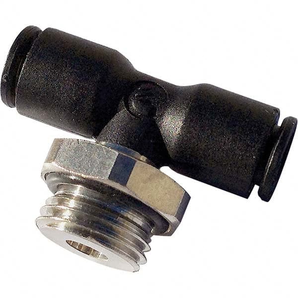 Legris - Plastic Push-To-Connect Tube Fittings Type: Male Branch Tee Tube Outside Diameter (mm): 14 - Americas Industrial Supply