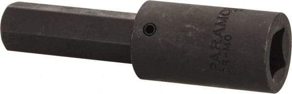 Paramount - 1/2" Drive, 15mm Impact Hex Bit Socket - 3-5/8" OAL - Americas Industrial Supply