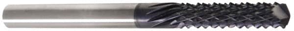 Onsrud - 1/2" Diam, 2-1/8" LOC, Burr End, Solid Carbide Diamond Pattern Router Bit - Right Hand Cut, 4" OAL, 1/2" Shank Diam, Use on Composites - Americas Industrial Supply