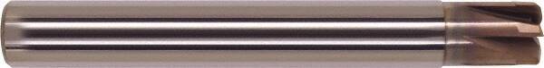 Millstar - 10mm, 6 Flute, Single End, Solid Carbide, 1.1mm Corner Radius End Mill - 76mm OAL, Right Hand Flute, 4.5mm LOC, Right Hand Cut - Americas Industrial Supply