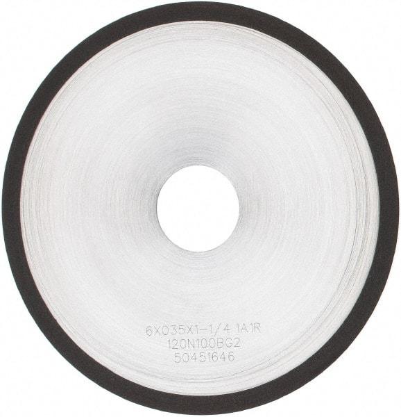 Tru-Maxx - 6" 120 Grit Diamond Cutoff Wheel - 0.035" Thick, 1-1/4" Arbor, Use with Angle Grinders - Americas Industrial Supply