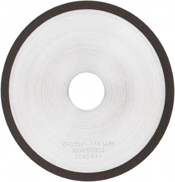 Tru-Maxx - 6" 100 Grit Diamond Cutoff Wheel - 0.035" Thick, 1-1/4" Arbor, Use with Angle Grinders - Americas Industrial Supply
