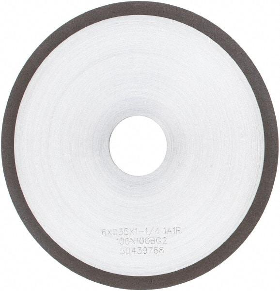 Tru-Maxx - 6" 100 Grit Diamond Cutoff Wheel - 0.035" Thick, 1-1/4" Arbor, Use with Angle Grinders - Americas Industrial Supply