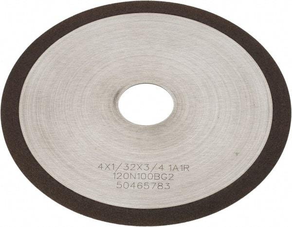 Tru-Maxx - 4" 120 Grit Diamond Cutoff Wheel - 1/32" Thick, 3/4" Arbor, Use with Angle Grinders - Americas Industrial Supply