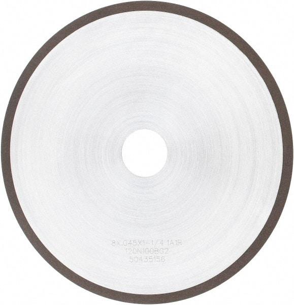 Tru-Maxx - 8" 120 Grit Diamond Cutoff Wheel - 0.045" Thick, 1-1/4" Arbor, Use with Angle Grinders - Americas Industrial Supply
