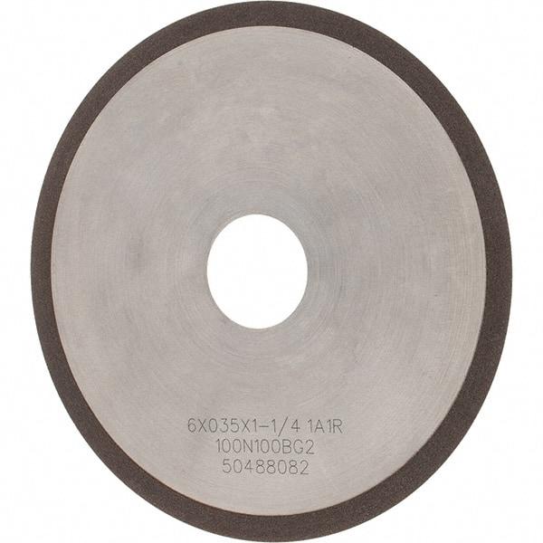 Tru-Maxx - 6" 100 Grit Diamond Cutoff Wheel - 0.035" Thick, 1-1/4" Arbor, Use with Angle Grinders - Americas Industrial Supply