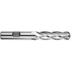5/16" Dia. - 3-1/8" OAL - HSS-TiN - Ball Nose SE EM - 4 FL - Americas Industrial Supply