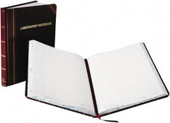 Boorum & Pease - 150 Sheet, 8-1/8 x 10-3/8", Composition Book - Black & Red - Americas Industrial Supply
