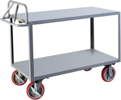 Little Giant - 3,600 Lb Capacity, 30" Wide x 65-1/2" Long x 42" High Shelf Cart - 2 Shelf, Steel - Americas Industrial Supply