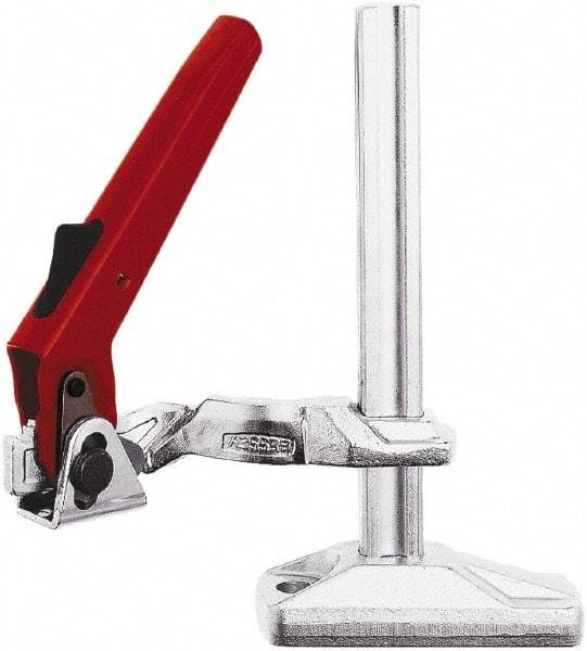 Bessey - 1,650 Lb Holding Capacity, 8" Max Opening Capacity, 1,650 Lb Clamping Pressure, Manual Hold Down Clamp - 6-1/2" Arm Length, 9" Clamp Length, 1-15/16" Clamp Width, 10-5/8" Clamp Height, Mounting Holes, Steel - Americas Industrial Supply