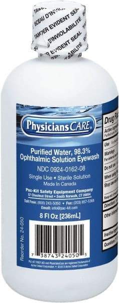 PRO-SAFE - 16 oz, Disposable Eyewash Single Refill Station - Approved by FDA - Americas Industrial Supply