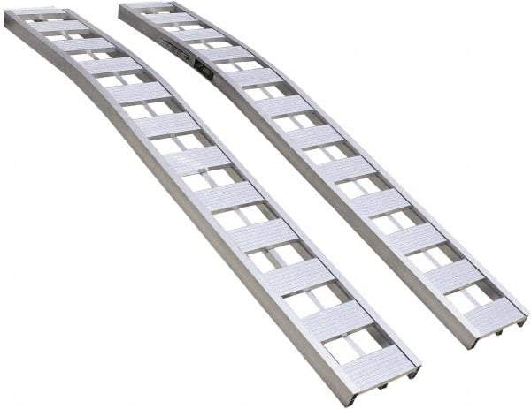 Erickson Manufacturing - 90" Long x 12" Wide, 3,000 Lb Capacity, Arched Truck Ramp - Aluminum, For All Vehicles - Americas Industrial Supply