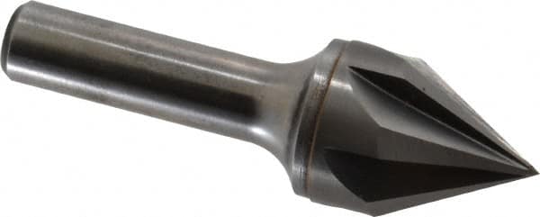 Keo - 1" Head Diam, 1/2" Shank Diam, 6 Flute 60° Solid Carbide Countersink - Americas Industrial Supply