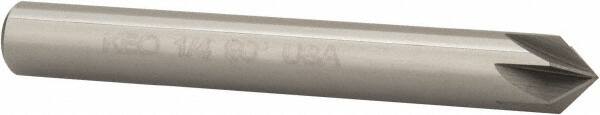 Keo - 1/4" Head Diam, 1/4" Shank Diam, 6 Flute 90° Solid Carbide Countersink - Americas Industrial Supply