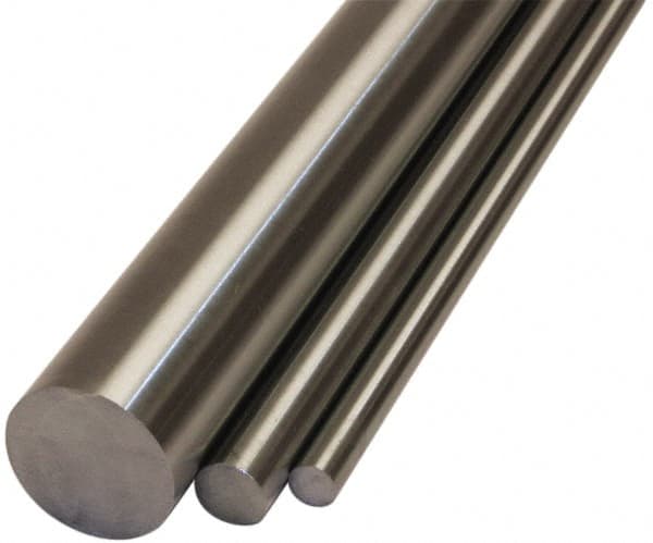 Made in USA - 1-1/8" Diam x 1' Long, 4140P Steel Round Rod - Ground and Polished, Pre-Hardened, Alloy Steel - Americas Industrial Supply