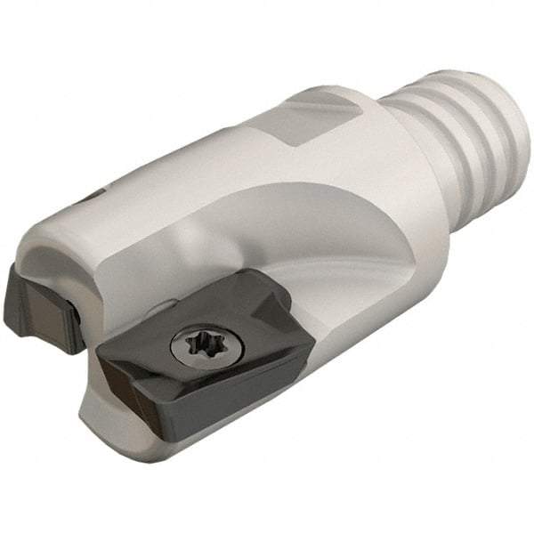 Iscar - 5/8" Cut Diam, 0.39" Max Depth of Cut, 0.87" OAL, Indexable Square Shoulder End Mill - HM90 AP.. 1003.. Inserts, T10 Modular Connection, 90° Lead Angle, Series Heli2000, Multimaster - Americas Industrial Supply