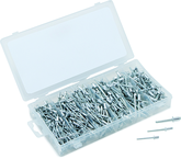 500 Pc. Aluminum Rivet Assortment - rustproof aluminum rivet body; steel mandrel - Americas Industrial Supply