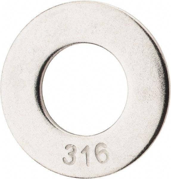 Value Collection - 5/8" Screw, Grade 316 Stainless Steel Standard Flat Washer - 11/16" ID x 1-3/4" OD, 0.134" Thick - Americas Industrial Supply