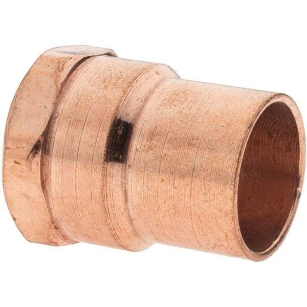 Value Collection - 5/8 x 1/2" Wrot Copper Pipe Adapter - C x F - Americas Industrial Supply