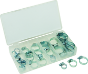 34 Pc. Hose Clamp Assortment - 5/8" 16mm - 1 1/4" 32mm - Americas Industrial Supply